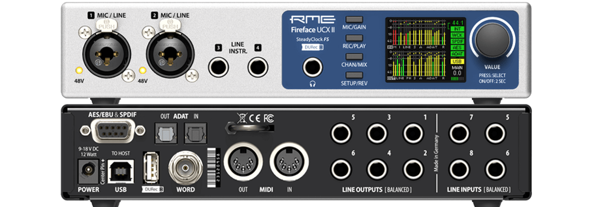 RME Fireface UCX II Lydkort 24-Bit/192kHz, 20 IO, USB 2/3