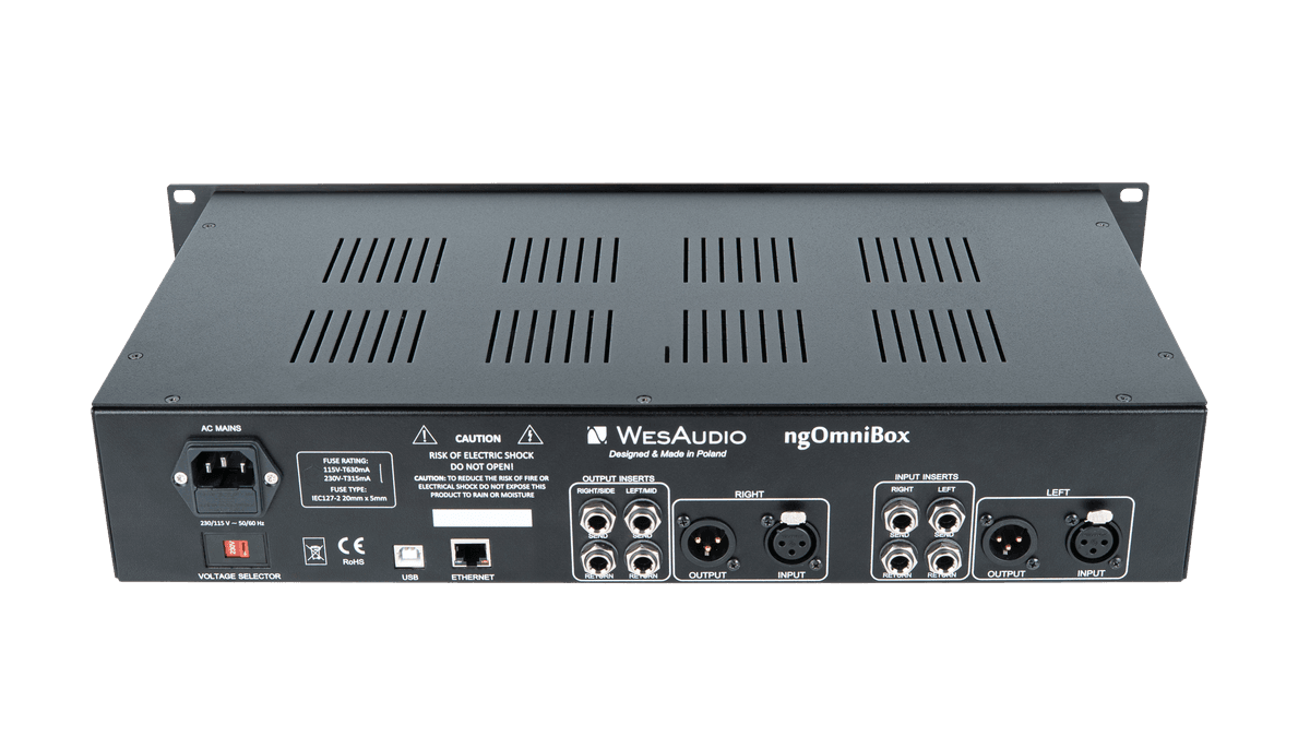 Wes Audio ngOmniBox Analog and Mix&Master Processor with Digital Recall